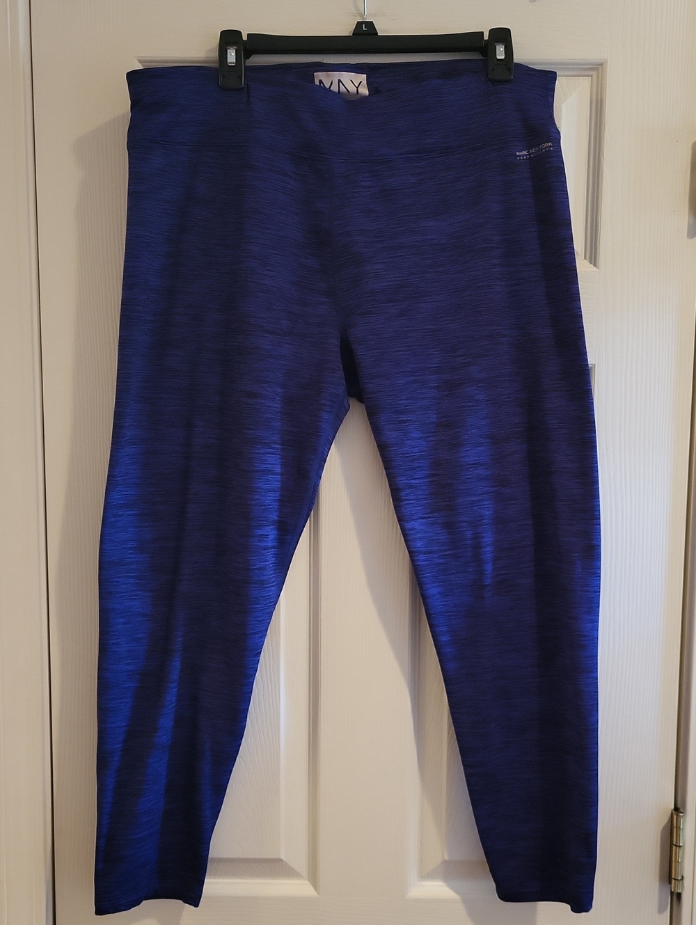 Marc New York Performance Space Dye Cropped Leggings Blue/Purple XXL